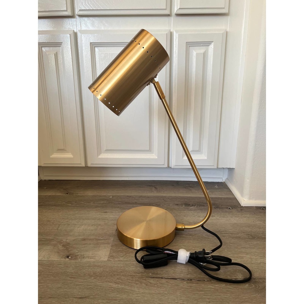 Funky Gold Table Lamp / Desk Light / Task Lamp
